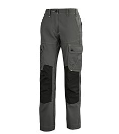 PANTALON FEMME CRAFT WORKER GRIS CHARCOAL / NOIR ARTISAN BTP CEPOVETT - 20-9E54-9883-657