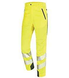 PANTALON STRETCH ETE FLUO SAFE JAUNE FLUO / DARK BLUE CEPOVETT - 22-9B40-9954-2096