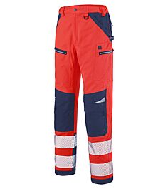 PANTALON SPANNER HV ROUGE FLUO / MARINE HAUTE VISIBILITE LAFONT - LA-1ATHHV-6-2002