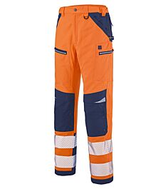 PANTALON SPANNER HV ORANGE FLUO / MARINE HAUTE VISIBILITE LAFONT - LA-1ATHHV-6-404