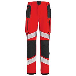 PANTALON STAR PI ROUGE FLUO / NOIR - LAFONT - LA-1FLST3PI-5-2054