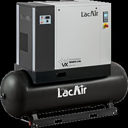 Centrale à vis vx15/500 sc - 84,6 m³/h - bloc vis encapsulé, lubrifié - moteur 15 cv/11 kw - 400 v LACME - 469711