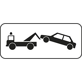 Panneau complémentaire stationnement arrêt 500x500 Ecolign M6a cl1 - NADIA SIGNALISATION - PNC500500E1M6a