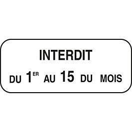 Panonceau complémentaire stationnement 1000x300 Ecolign M6b cl1 - NADIA SIGNALISATION - PNC1X0,3E1M6b