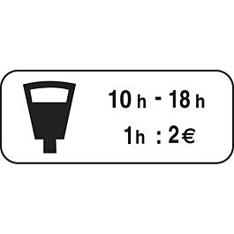 Panonceau complémentaire stationnement 700x700 Ecolign M6d2 cl1 - NADIA SIGNALISATION - PNC700700E1M6d2