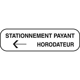 Panneau complément stationnement/arrêt 700x700 M6e ex.2 cl1 - NADIA SIGNALISATION - PNC700700E1M6ee2