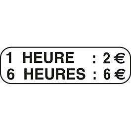 Panneau complément stationnement arrêt 700x350 Ecolign M6g cl1 - NADIA SIGNALISATION - PNC700350E1M6g