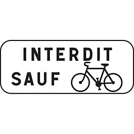Panonceau indications diverses 700x200 M9v1 cl1 - NADIA SIGNALISATION - PNC700200E1M9v1