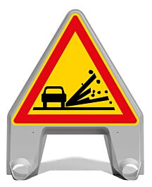 PANNEAU DE SIGNALISATION MISTRAL AK22 PROJECTION GRAVILLONS 1000MM T1 NADIA SIGNALSIATION N002201706