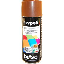 Aérosol de peinture décorative couleur marron brun brillant 400 ml - NESPOLI - 180007