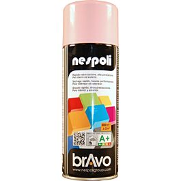 Aérosol de peinture décorative couleur rose pâle brillant 400 ml - NESPOLI - 180011