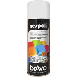 Aérosol de peinture décorative couleur blanc traffic brillant 400 ml - NESPOLI - 180041