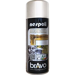 Aérosol de peinture alkyde à effet chromé argent 400 ml - NESPOLI - 180101