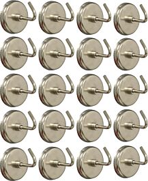 Crochets magnetiques (blister de 20 pcs) capacite 3.6kgs STILKER - 05856