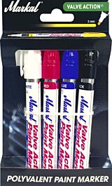 Blister de 4 feutres à peinture liquide paint MARKAL - 08708