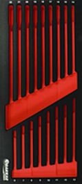 Module mousse finition metal vide cles mixtes 6 DRAKKAR TOOLS - 09756