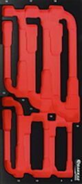 Module mousse finition metal vide cles a pipe 8 DRAKKAR TOOLS - 09757