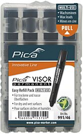 Etui de 4 mines pica visor permanent fluo - noir PICA - 99146