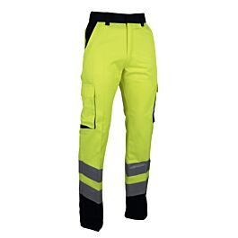 Pantalon HV bicolore EN20471 PROTECTION JAUNE MARINE - LMA LEBEURRE - 1563