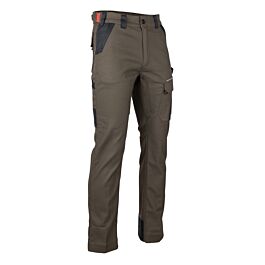 Pantalon multipoches stretch  RADIO MARRON NOIR - LMA LEBEURRE - 1898