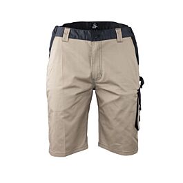 Bermuda bicolore stretch multipoches  CHIRON BEIGE GRIS F - LMA LEBEURRE - 6168