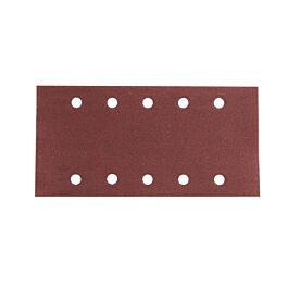 FEUILLE RECT 5+5 BOIS/MÉT 115X229MM G180 (X10) MAKITA - P33233