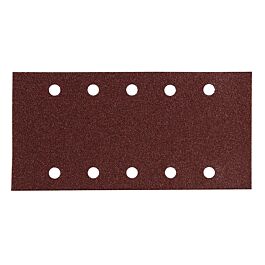 FEUILLE RECT 5+5 BOIS/MÉT 115X229MM G240 (X10) MAKITA - P33249