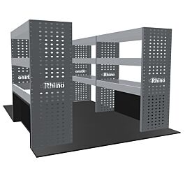 PLEINE CONFIGURATION - 3 MODULES ÉTAGÈRES CUSTOM 2023- FORD - GAUCHE ET DROITE - RHINO PROCUCTS - MR325TM23