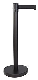 Poteau éco noir sangle noire 3m VISO - RECO2BKBK