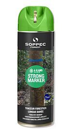 Bombe de peinture - Traceur forestier longue durée non fluorescent vert 4-6 ans strong marker SOPPEC - 131705o