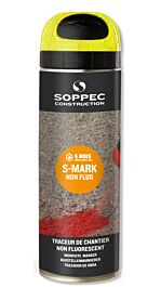 Bombe de peinture - Traceur de chantier SOPPEC jaune non fluo s mark 6 mois - 141902