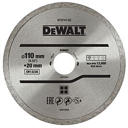 Disque scie à carrelage portative pour applications générales à sec ou à l'eau - DT3714-QZ - DEWALT