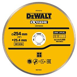 Disque pour scie à carrelage en céramique 250 x 25,4 mm - DT3733-XJ - DEWALT