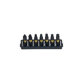 Barrette de 7 embouts de vissage Phillips/Pozidriv/Torx impact-torsion 25 mm - DT70810-QZ - DEWALT