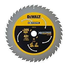 Lame de scie circulaire stationnaire carbure XR Runtime, 305 x 30 mm, 42 dents - DT99574-QZ - DEWALT