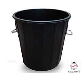 POUBELLE DE CHANTIER 75 LITRES ALLEGEE CAOUTCHOUC TALIAPLAST - 330203