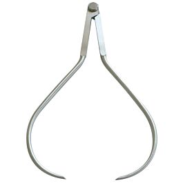 Compas à charnière d'épaisseur 220mm acier poli - TALIAPLAST - 402722