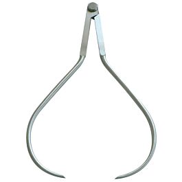 Compas à charnière d'épaisseur 250mm acier poli - TALIAPLAST - 402723