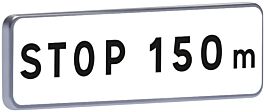 Panneau permanent M5b distance du stop à spécifier 700x200 c1 TALIAPLAST - 521431