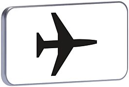 Panneau permanent M9a passage d'avion 700x350 c1 TALIAPLAST - 521434