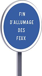 Panneau permanent B49 450 c2 fin d'allumage des feux TALIAPLAST - 522688