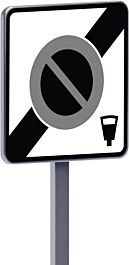 Panneau permanent B50d 500x500 c1 sortie d'une zone à stationnement payant TALIAPLAST - 522909