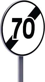 B33-450-Classe 1-Fin de limitation de vitesse à 70km/h TALIAPLAST - 523520