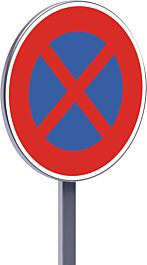 B6d-450-Classe 1-Arrêt et stationnement interdits TALIAPLAST - 523523