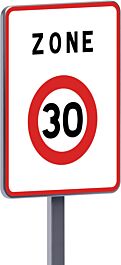 B30-700X900-Classe 2-Début de zone limitée à 30Km TALIAPLAST - 524371