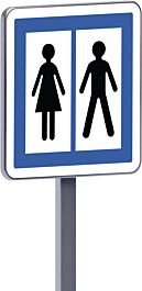 Panneau permanent Ce12 700x700 c1 toilettes ouvertes au public TALIAPLAST - 528417