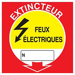 Extincteur feux electriques 200x200mm TALIAPLAST - 628121