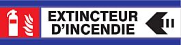 PANNEAU EXTINCTEUR FLECHE A GAUCHE D-SIGN 180X45MM TALIAPLAST - 630104