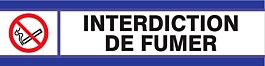 PANNEAU DEFENSE DE FUMER D-SIGN 180X45MM TALIAPLAST - 630201