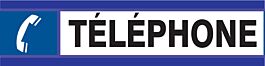 PANNEAU TELEPHONE D-SIGN 180X45MM TALIAPLAST - 630629